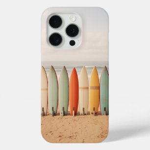 Coque iPhone 15 Pro Surf vintage Sur La Plage