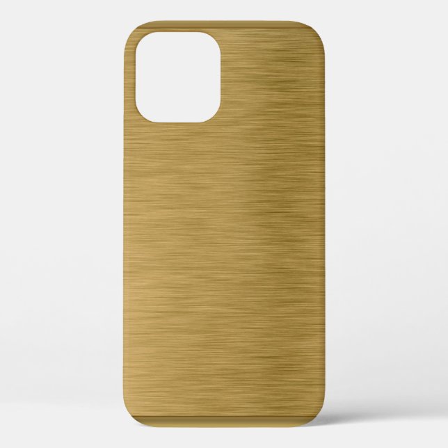 Coques Case-Mate iPhone Surface d'or à texture métallique (Verso)