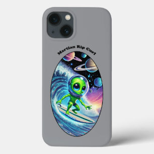Case-Mate iPhone Case Surfboard Surfboard Alien de l'espace chevauchant