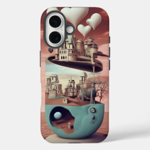 Coque Pour iPhone 16 Surreal Art Surrealism Château Imaginaire Paysage