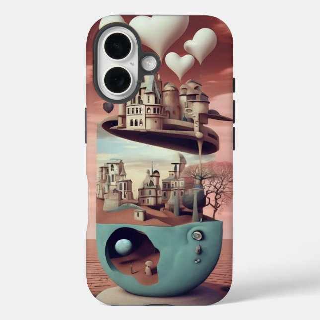 Coques Case-Mate iPhone Surreal Art Surrealism Château Imaginaire Paysage (Verso)