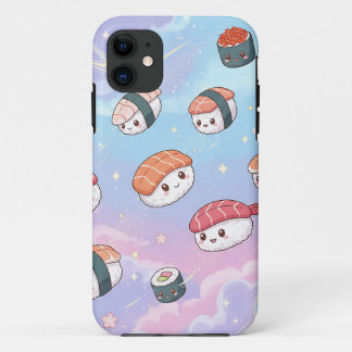 Case-Mate iPhone Case Sushi Flying in Pastel Galaxy Sky