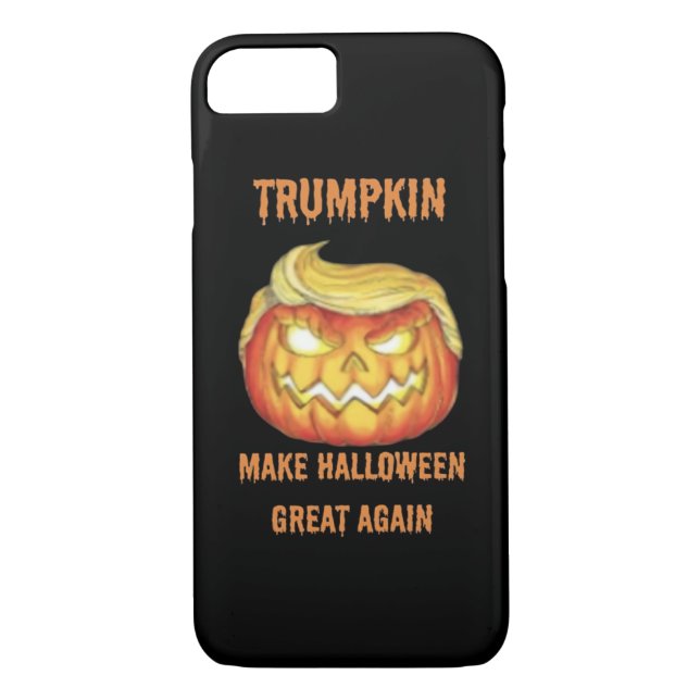 Coques Case-Mate iPhone Sweatshirt, Trumpkin, classique d'Halloween (Dos)