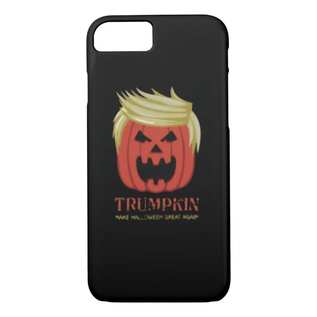 Coques Case-Mate iPhone Sweatshirt, Trumpkin, Merche d'Halloween (Dos)