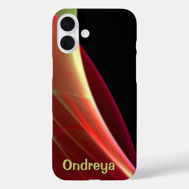 Coques Case-Mate iPhone Sweep Dreamy Green and Red Artwork (Verso)