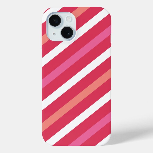 Coques Case-Mate iPhone Sweet Cute Candy Stripes Motif Saint-Valentin (Verso)