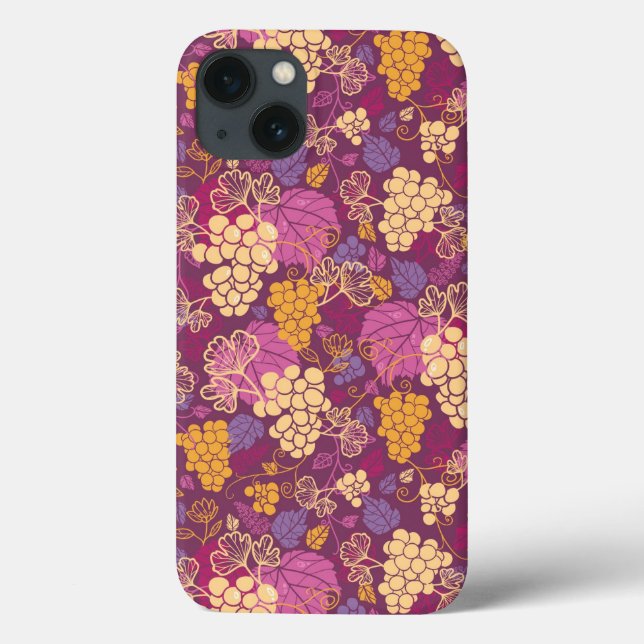 Coques Case-Mate iPhone Sweet grape vines pattern (Verso)