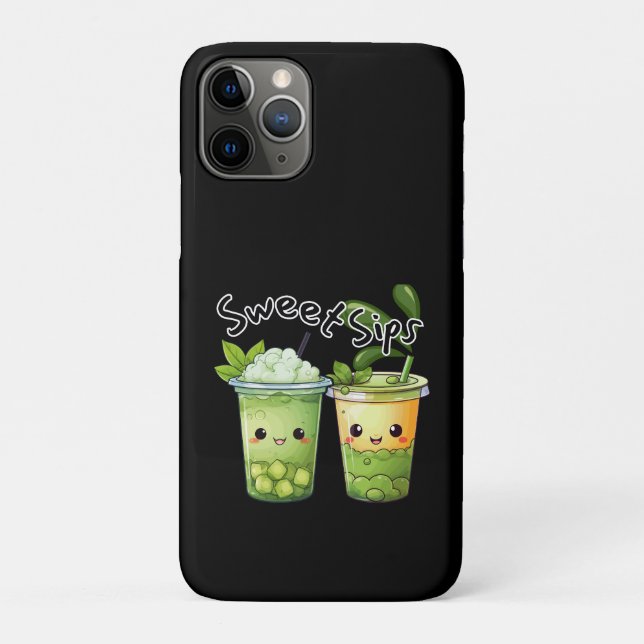 Coques Case-Mate iPhone Sweet Sips Kawaii Bubble Tea Duo (Dos)
