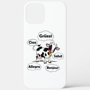 Case-Mate iPhone Case Swiss Cow Grüezi Bonjour Ciao Suisse Voyage