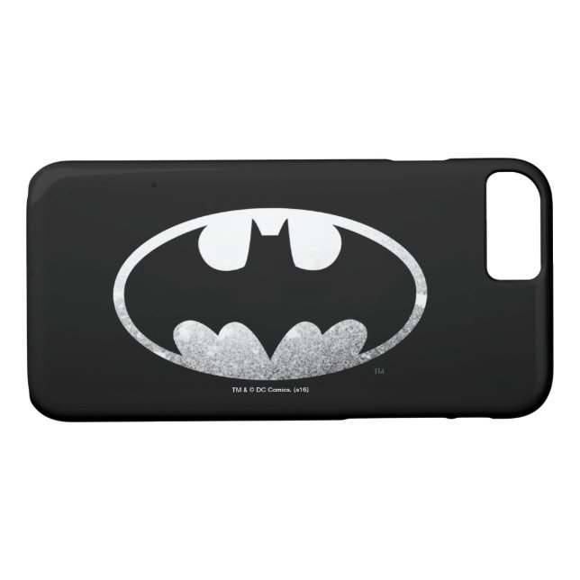 Coques Case-Mate iPhone Symbole Batman | Grainy Logo 2 (Dos (Horizontal))