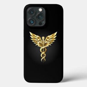Case-Mate iPhone Case Symbole caducee polygonal or