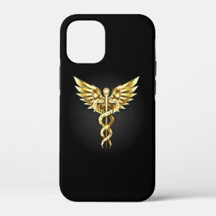 Case-Mate iPhone Case Symbole caducee polygonale en or
