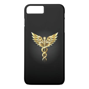 Case-Mate iPhone Case Symbole caducee polygonale or