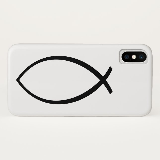 Coques Case-Mate iPhone Symbole Christian Fish (Ichthys) (Dos (Horizontal))