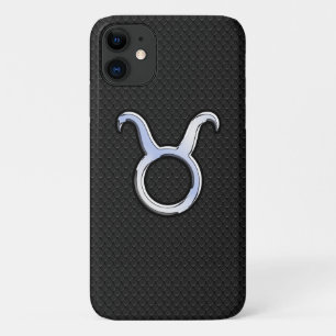 Coques Pour iPhone Symbole Chrome comme Taurus Zodiac sur la peau des