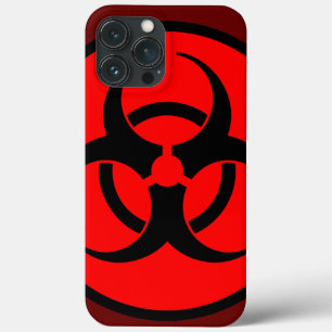 iPhone 13 Pro Max Case Symbole de bioaléa rouge