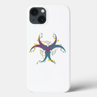 iPhone 13 Coque Symbole de danger de bio épissage génétique
