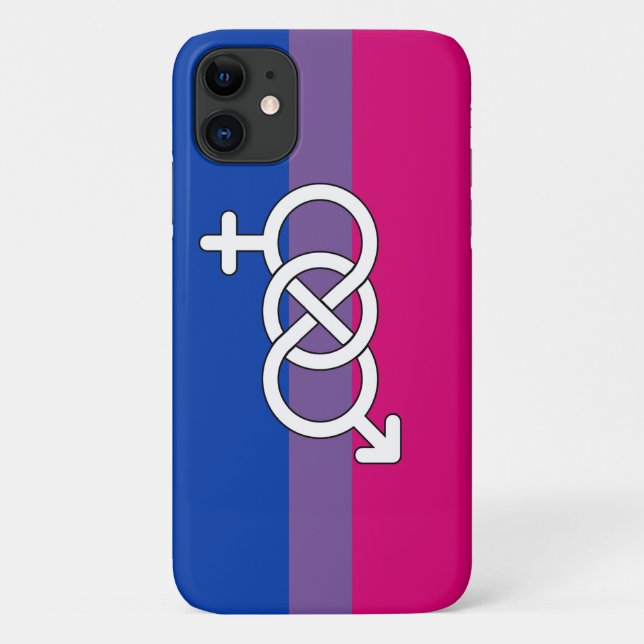 Coques Case-Mate iPhone Symbole de fierté bisexuel (Dos)