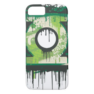 Coque iPhone 8/7 Symbole de graffiti à lanterne verte