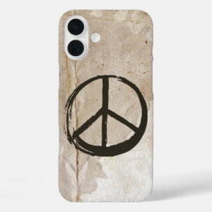 Coques iPhone 16 Plus Symbole de la paix Hippie Love 1960s Signer boue s