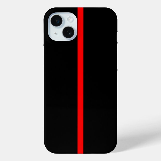 Coques Case-Mate iPhone Symbole de ligne bleue mince sur un (Verso)