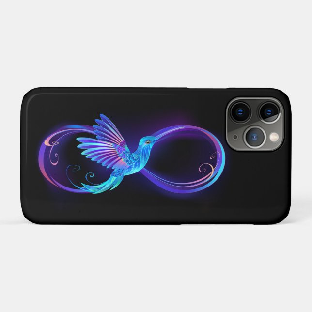 Coques Case-Mate iPhone Symbole de Neon Infinity par Glowing Hummingbird (Dos (Horizontal))