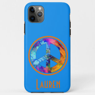 Case-Mate iPhone Case Symbole de paix Bleu Bleu Lumineux