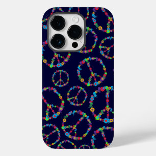 Coque Pour iPhone 14 Pro SYMBOLE DE PAIX DE FLEURS Skully
