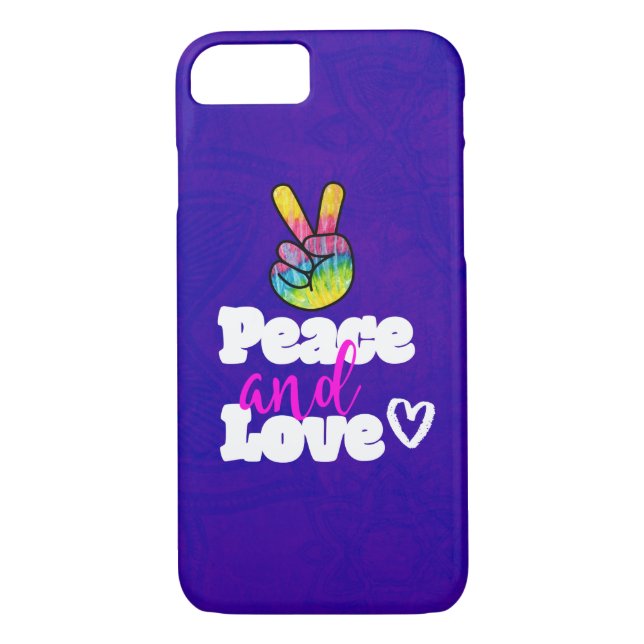 Coques Case-Mate iPhone Symbole de paix et d'amour Arc-en-ciel (Dos)