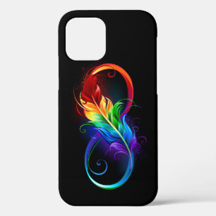 Case-Mate iPhone Case Symbole d'infini avec plume arc-en-ciel