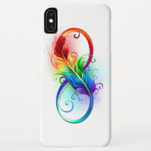 Case-Mate iPhone Case Symbole d'infini avec plume arc-en-ciel