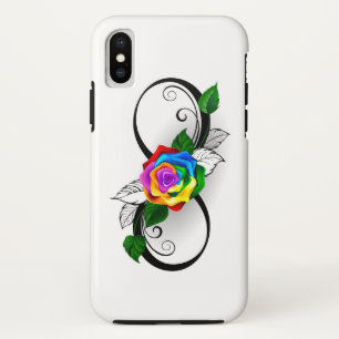 Case-Mate iPhone Case Symbole d'infini avec rose arc-en-ciel