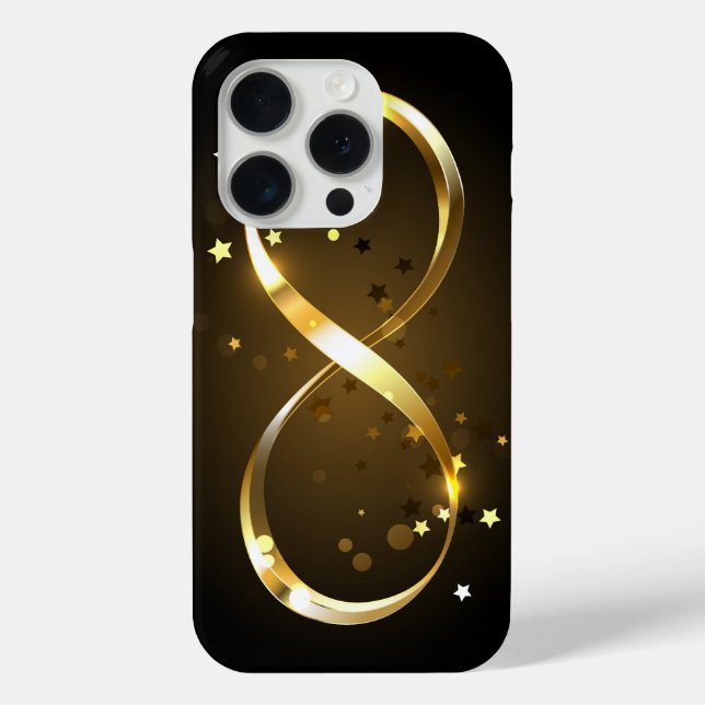Coques Case-Mate iPhone Symbole d'infini doré (Verso)