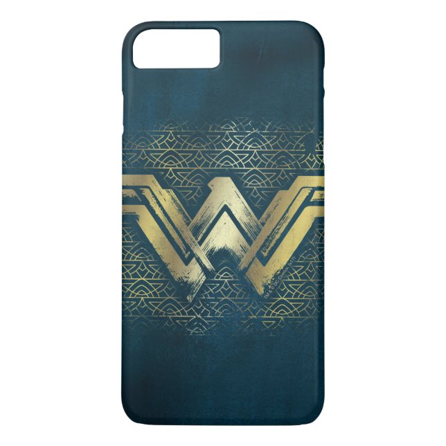 Coques Case-Mate iPhone Symbole d'or brossé Wonder Woman (Dos)
