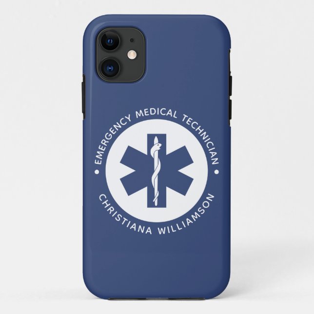 Coques Case-Mate iPhone Symbole EMT personnalisé Technicien Médicale d'urg (Dos)