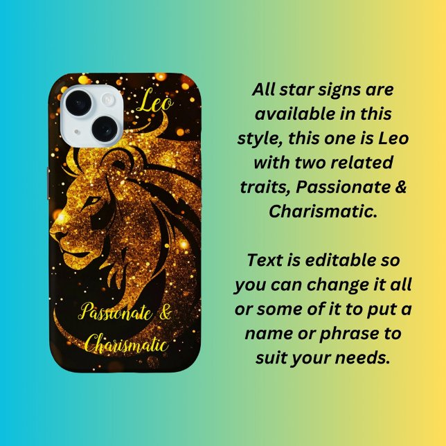 Coques Case-Mate iPhone Symbole étoile Leo (Créateur téléchargé)
