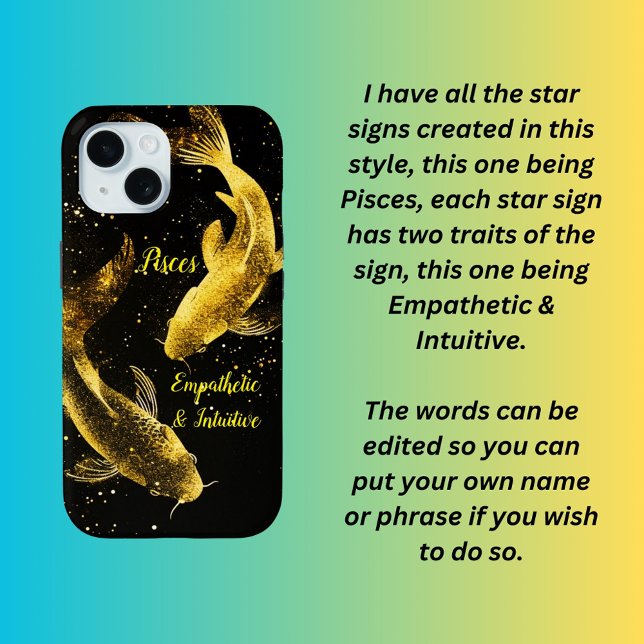 Coques Case-Mate iPhone Symbole étoile Pisces (Créateur téléchargé)