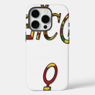 iPhone 16 Pro Case Symbole féminin inversé "OFFICIAL" Imprimer