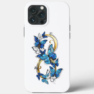 Case-Mate iPhone Case Symbole infini de papillons Morpho bleus