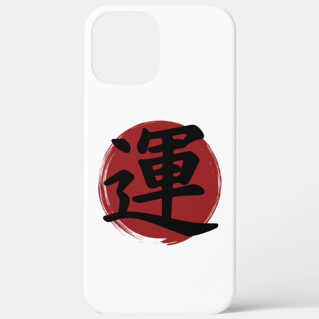 Coques Case-Mate iPhone Symbole Kanji de chance Calligraphie japonaise (Verso)