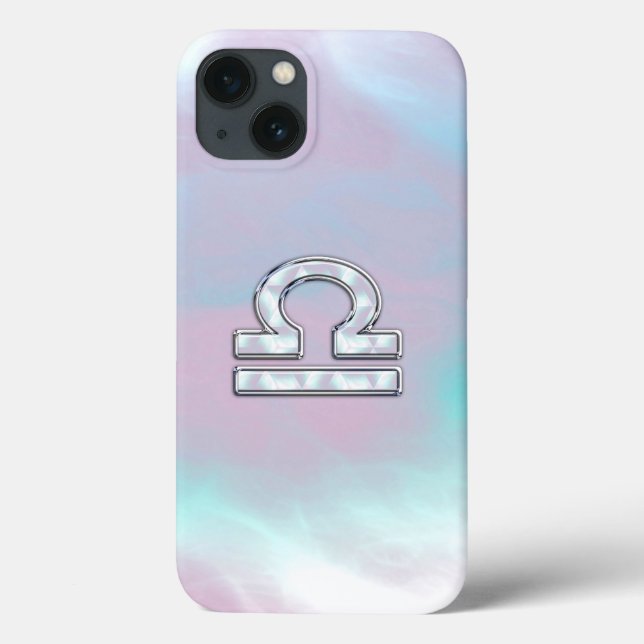 Coques Case-Mate iPhone Symbole Libra Mère de style perle (Verso)