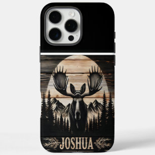 Coques iPhone 16 Pro Max Symbole Moose Silhouette