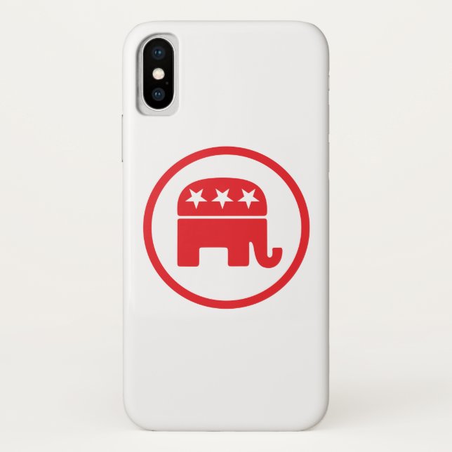 Coques Case-Mate iPhone Symbole politique du parti républicain (éléphant) (Dos)