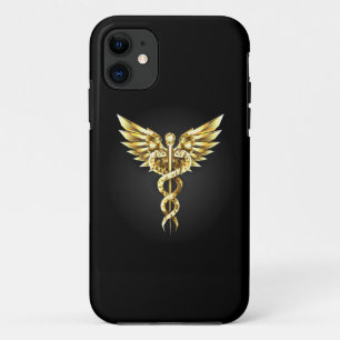 Case-Mate iPhone Case Symbole Polygonal Or Caduceus