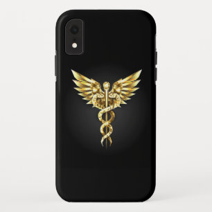 Case-Mate iPhone Case Symbole Polygonal Or Caduceus