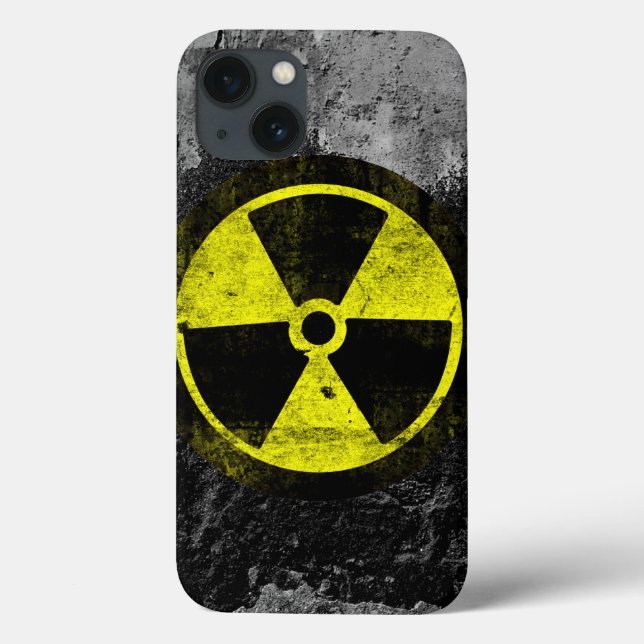 Coques Case-Mate iPhone Symbole radioactif Grunge (Verso)