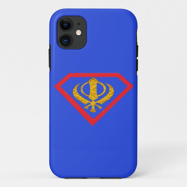 Coques Case-Mate iPhone symbole sikhisme du lion sikh khanda du super-cool (Dos)