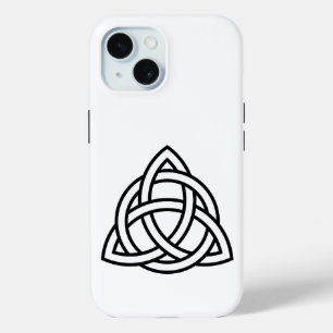 Coque Pour iPhone 15 Symbole triquetra de noeud de trinité celtique