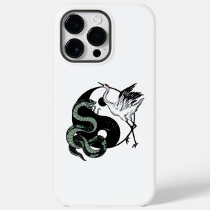Coque Pour Pour iPhone 14 Pro Max SYMBOLE Yin yang Snake Et Crane