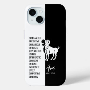 Coque Pour iPhone 15 SYMBOLE Zodiaque Aries